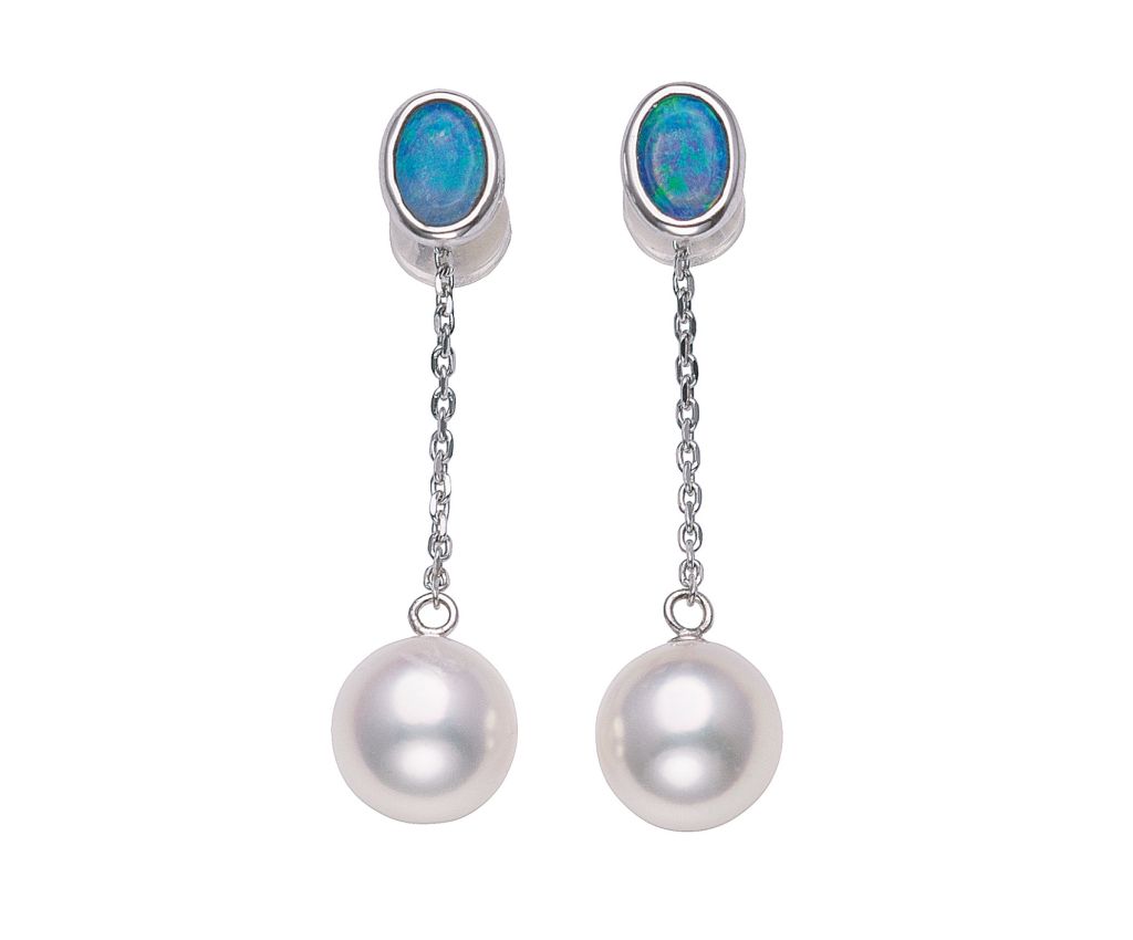 PEARL FALCO -K18WG Akoya Pearl Earrings